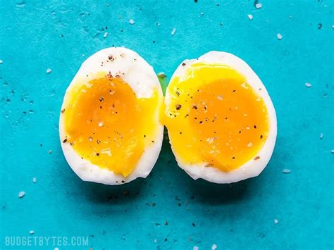 If you have limited space like a microfridge, you can i've seen lots of advice on boiling eggs in the microwave from not doing it at all to poking a hole in the bottom of each egg with a thumbtack before. Perfect Soft Boiled Eggs - Step by Step Photos and VIDEO - Budget Bytes