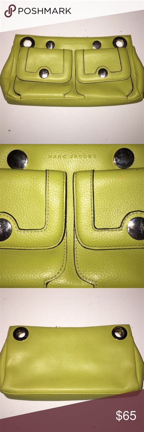 Marc Jacobs Lime Green Clutch Bag Green Clutch Bags Green Clutches