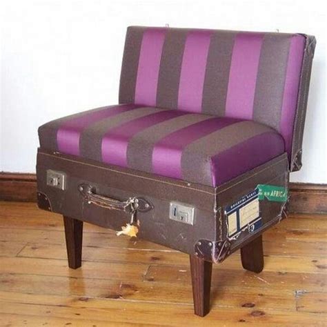 Luggage Chair Suitcase Furniture Suitcase Chair Recycled Furniture