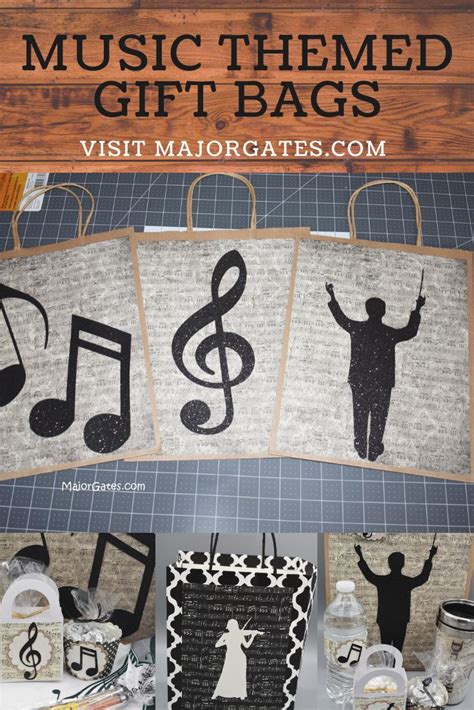 Favor Bags Treat Bags T Bags Music Crafts Diy Crafts Music