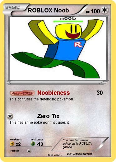 Pokémon Roblox Noob 40 40 Noobieness My Pokemon Card