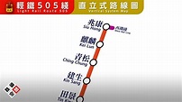 🚄香港鐵道夢 - 輕鐵505綫月台直立式路線圖 - YouTube