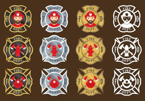 Firefighter Emblems 100814 Vector Art At Vecteezy