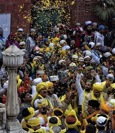 Basant Panchami Celebration Hazrat Nizamuddin Auliya Dargah See Photos