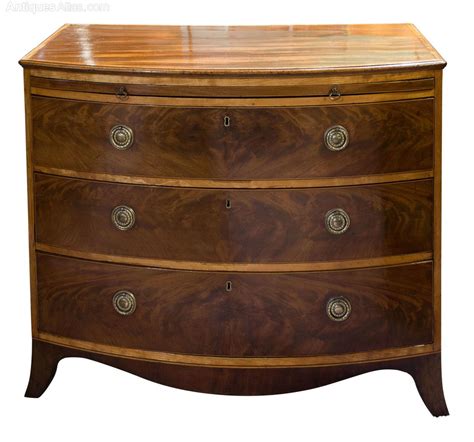 George Iii Mahogany Bow Front Chest Antiques Atlas