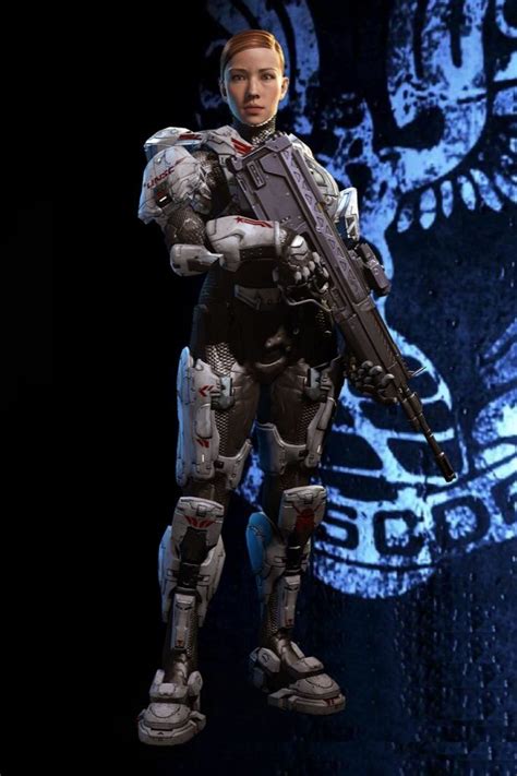 Commander Sarah Palmer01 John 117 Powered Exoskeleton Halo Reach