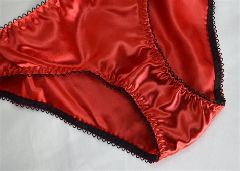 Silky Red Satin Panties For Men By Biscuit Couture Etsy