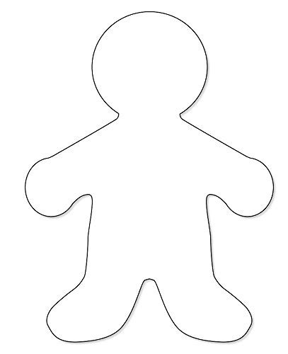 Hygloss Products Kid Shape Cuts Outs 16 Inch White Paper People Cuts