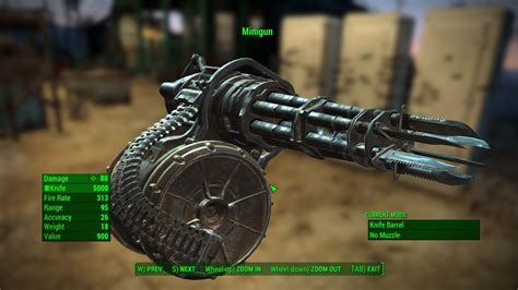 Saints Rows Knifethrower Minigun In Fallout 4 Is All Kinds Of Awesome