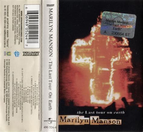 Marilyn Manson The Last Tour On Earth 2003 Cassette Discogs