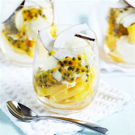 Dairy Free Mango And Passion Fruit Sundae Dessert Recipes Woman Home