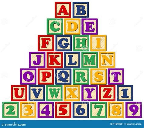 Alphabet Blocks Wooden Stock Illustrations 2876 Alphabet Blocks