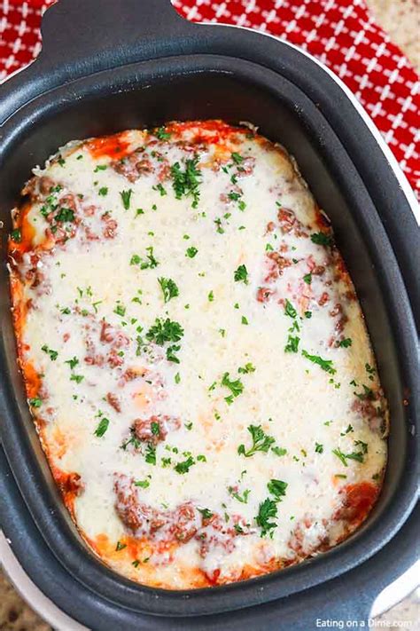 Crock Pot Lasagna Recipe Easy Slow Cooker Lazy Day Lasagna Recipe