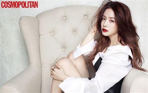 Bright Red Lipped Han Ji Min Is Sexy In White For Cosmopolitan Korea Couch Kimchi