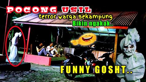 Prank Pocong Lucu Ngakak Terror Warga Kampung ‼️ Ghost Funny Prank ‼️