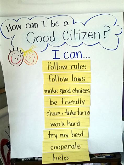 A Sign That Says How Can I Be A Good Citizen I Can Follow Rules