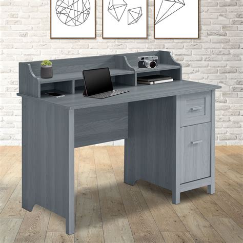 Techni Mobili Classic Office Desk With Storage Grey