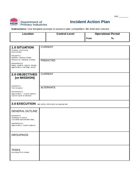 10 Incident Action Plan Examples Doc Pdf Examples