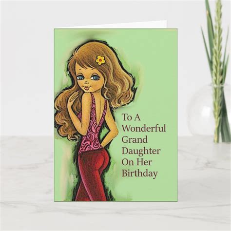 Wonderful Grand Daughter On Her Birthday Card Zazzle Daughter