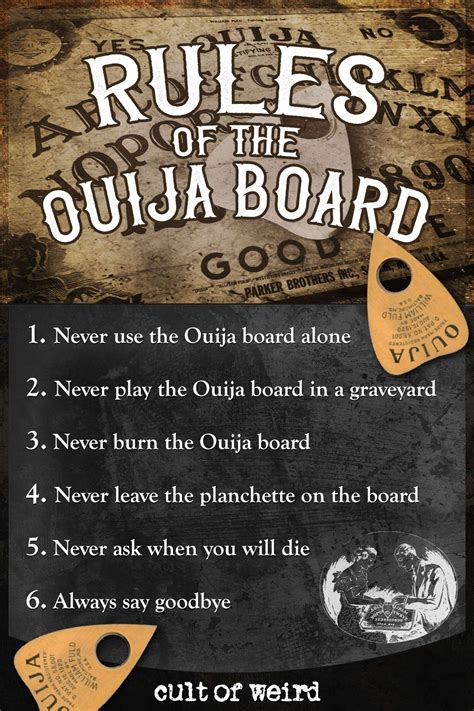 6 Ouija Board Rules You Need To Know Before Playing Ouija Ouija