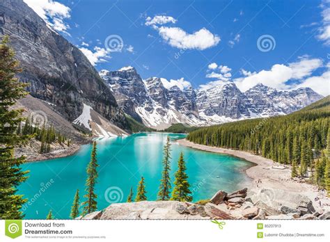 Moraine Lake In Banff National Park Canadian Rockies