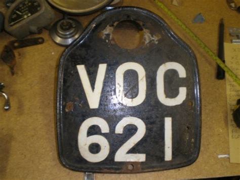 In fact we have more private number plates for sale than dvla registrations. VINTAGE VETERAN MOTORCYCLE REAR NUMBER PLATE for sale on ...