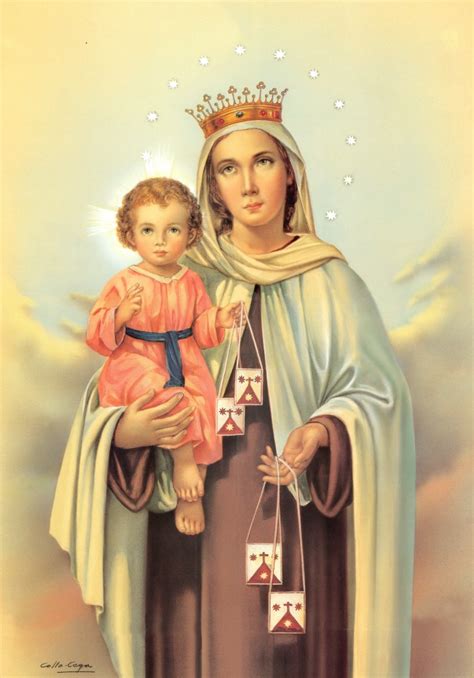 Resultado De Imagen Para Virgen Del Carmen Caricatura Virgen Divino