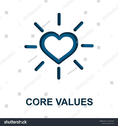 Company Core Values Icons Websites Infographics Stock Vector Royalty