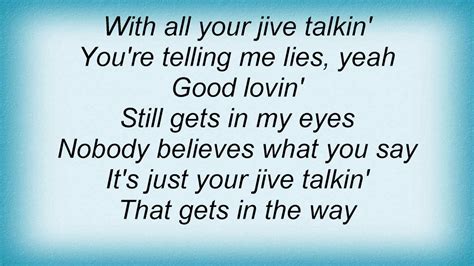 Bee Gees Jive Talkin Lyrics Youtube