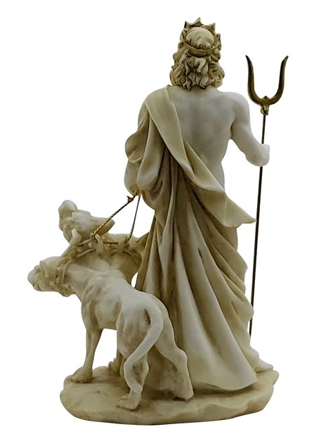 Hades Pluto God Of Underworld And Cerberus Cast Marble Statue Etsy