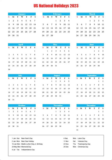 2023 Calendar With Us Holidays Time And Date Calendar 2023 Canada