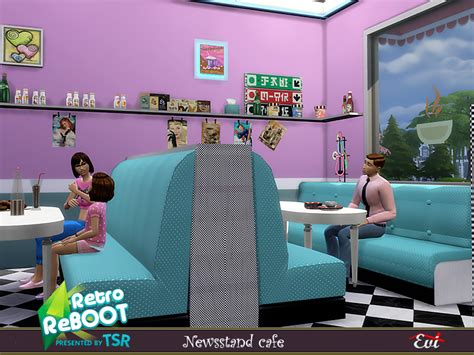 The Sims Resource Retro Reboot Newsstand Cafe