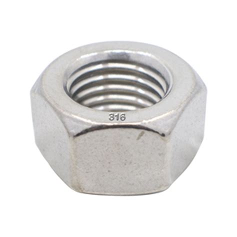 100 Pcs Rh 14 28 X 532 Height Thin Hex Nut 316 Stainless Steel