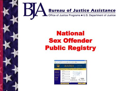 Ppt National Sex Offender Public Registry Powerpoint Presentation