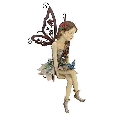 Design Toscano Fannie The Garden Fairy Sitting Statue 305 Cm