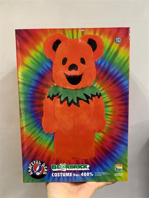 400 Bearbrick X Grateful Dead Dancing Bear Costume Ver Orange 興趣及
