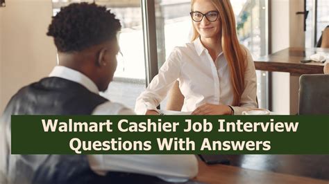 Walmart Cashier Job Interview Questions - YouTube