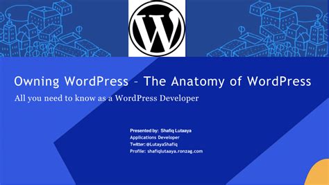 Pdf Owning Wordpress The Anatomy Of Wordpress
