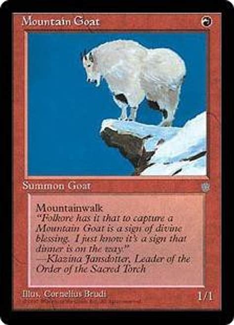 Magic The Gathering Ice Age Single Card Common Mountain Goat Toywiz