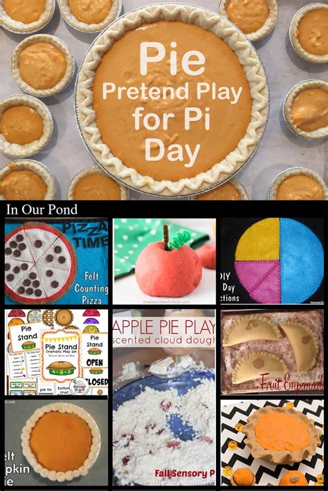 You can also hide objects. Pie Pretend Play Ideas for Pi Day - In Our Pond