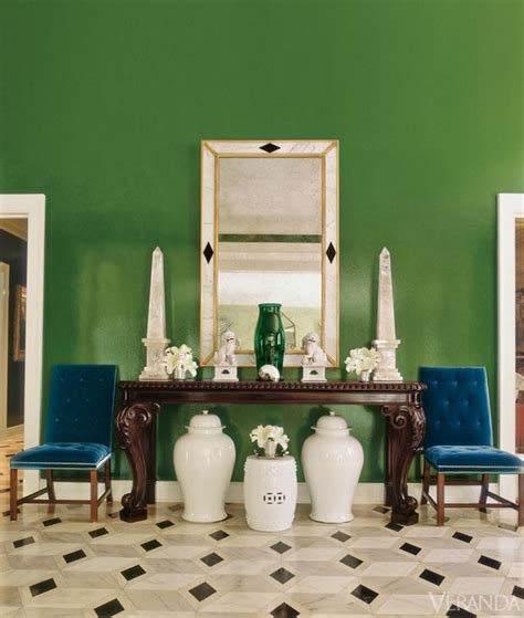 Miles Redd Green And Blie Interiors By Color