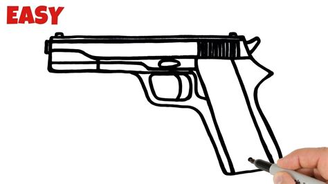 How To Draw A Gun Step By Step Villarreal Tilk1949