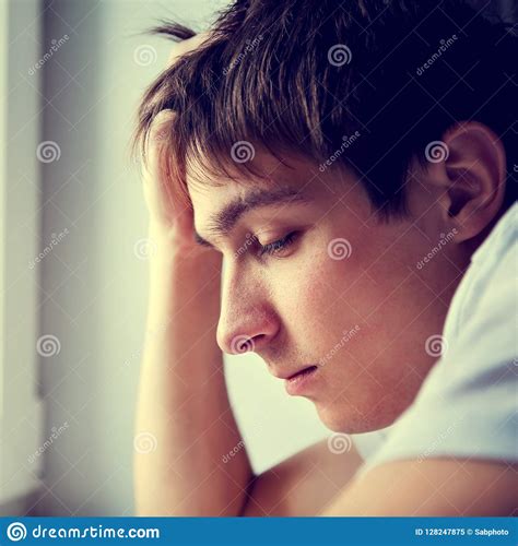 Sad Young Man Stock Image Image Of Heartbroken Grieved 128247875