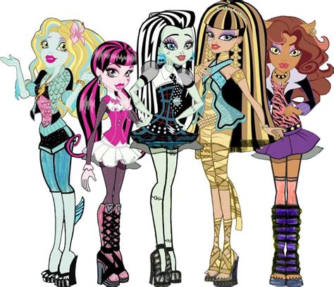 Mh Ghouls 2d Art By Figyalova On Deviantart Monster High Characters