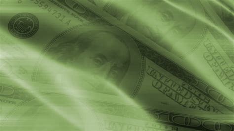 Animated Green Money Abstract Looping Background Stock Footage Video