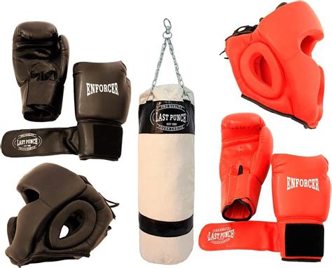 Boxing Pack With 2 Headguards 2 Pairs Of Pro Boxing Gloves And A Punch
