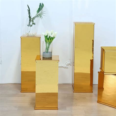 Buy Efavormart Set Of 5 Gold Mirror Finish Wedding Decor Ideas Clear