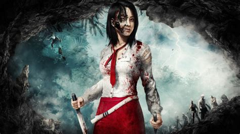 Dead Island Zombie Necktie Brunette Girl Cave Games Girls Dark