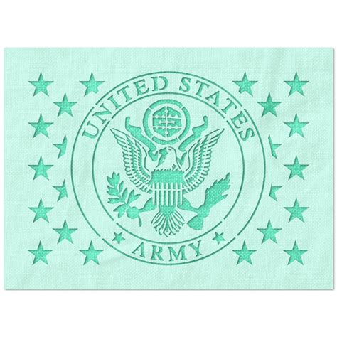 Us Army Logo With Stars Stencil Star Stencil Stencils Us Army Logo