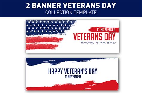 Banner Happy Veteran Day Star Collection Graphic By Ant Project
